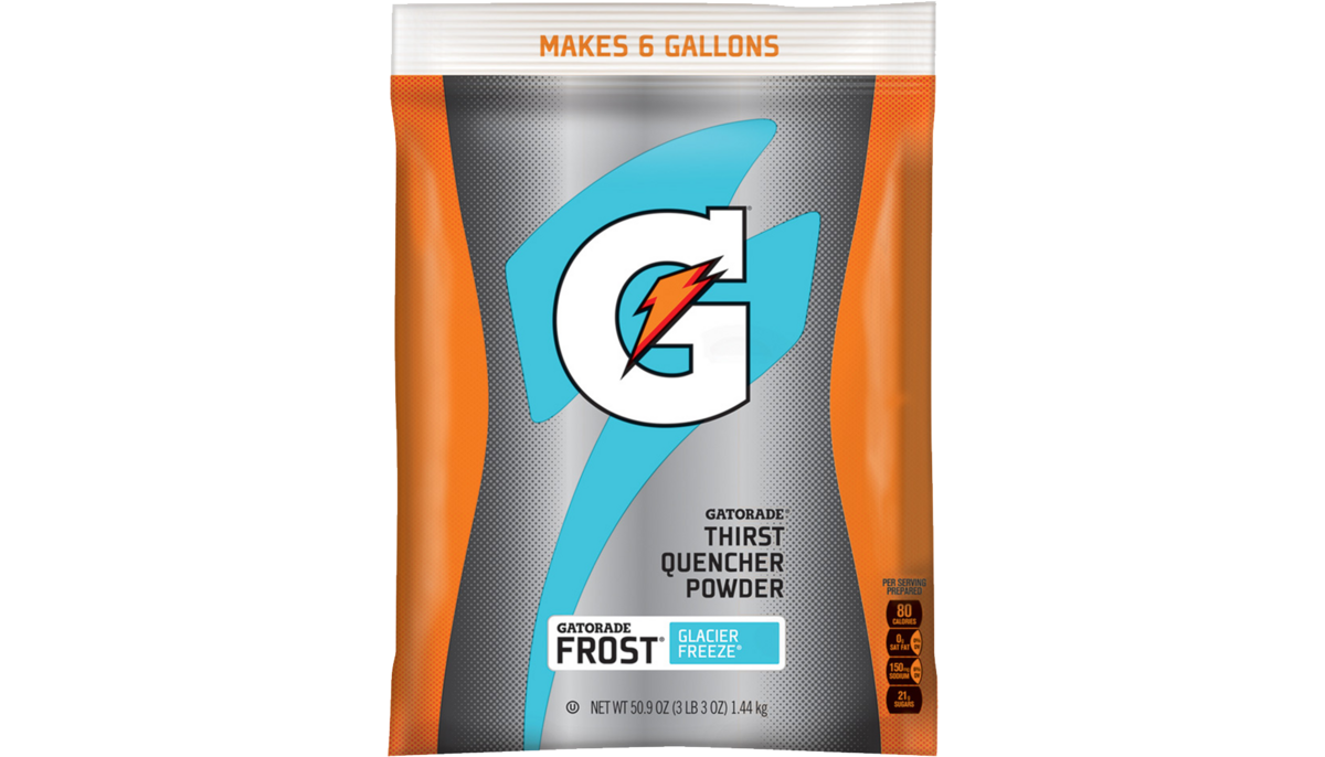 Gatorade glacier freeze 6 gallon powder package