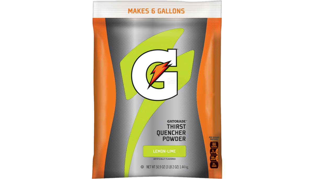 Gatorade lemon lime 6 gallon powder package