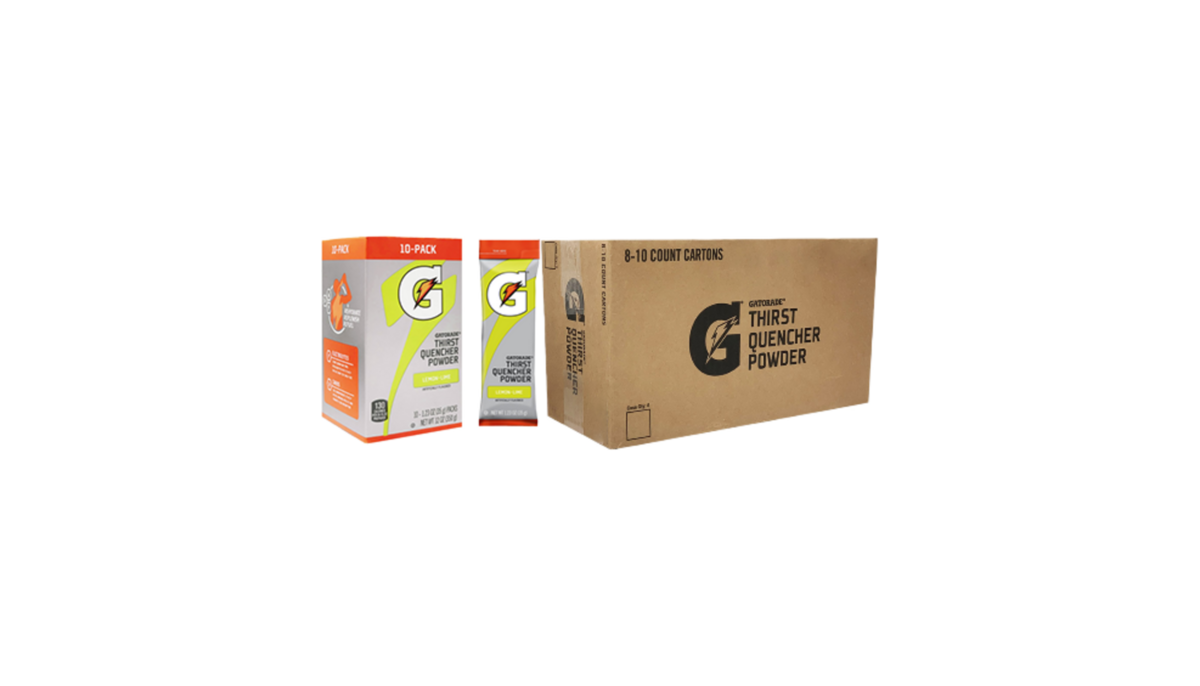 Gatorade lemon lime powder sticks 80 sticks per case