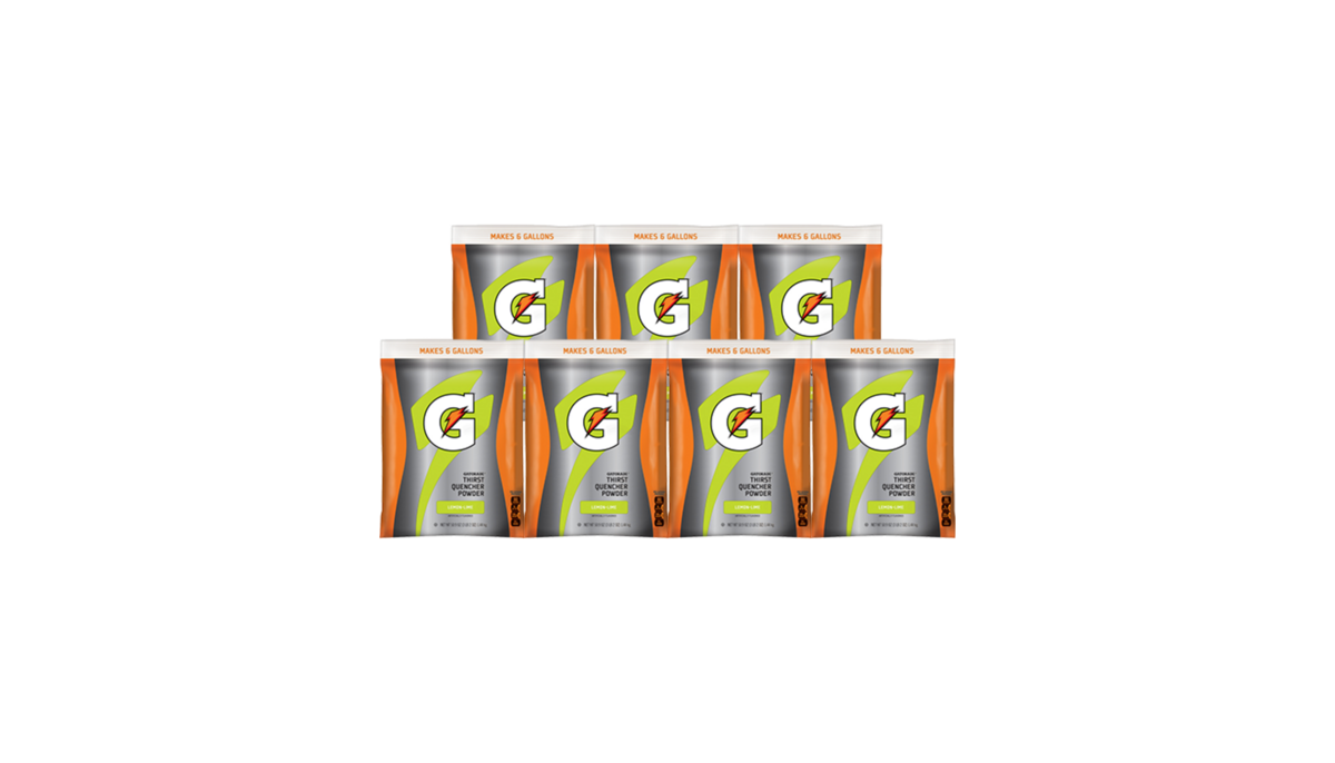 Gatorade lemon lime 6 gallon powder 7 packages per case