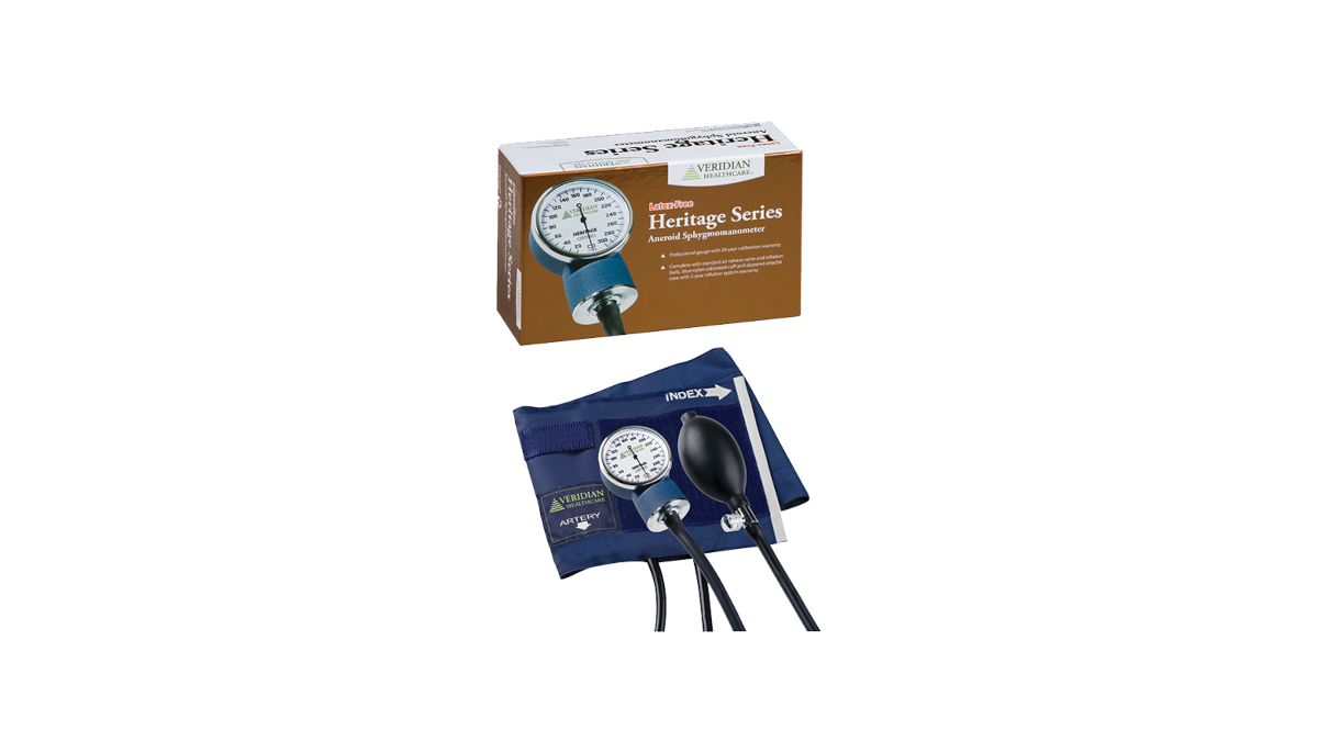 Heritage latex free manual aneroid sphygmomanometer