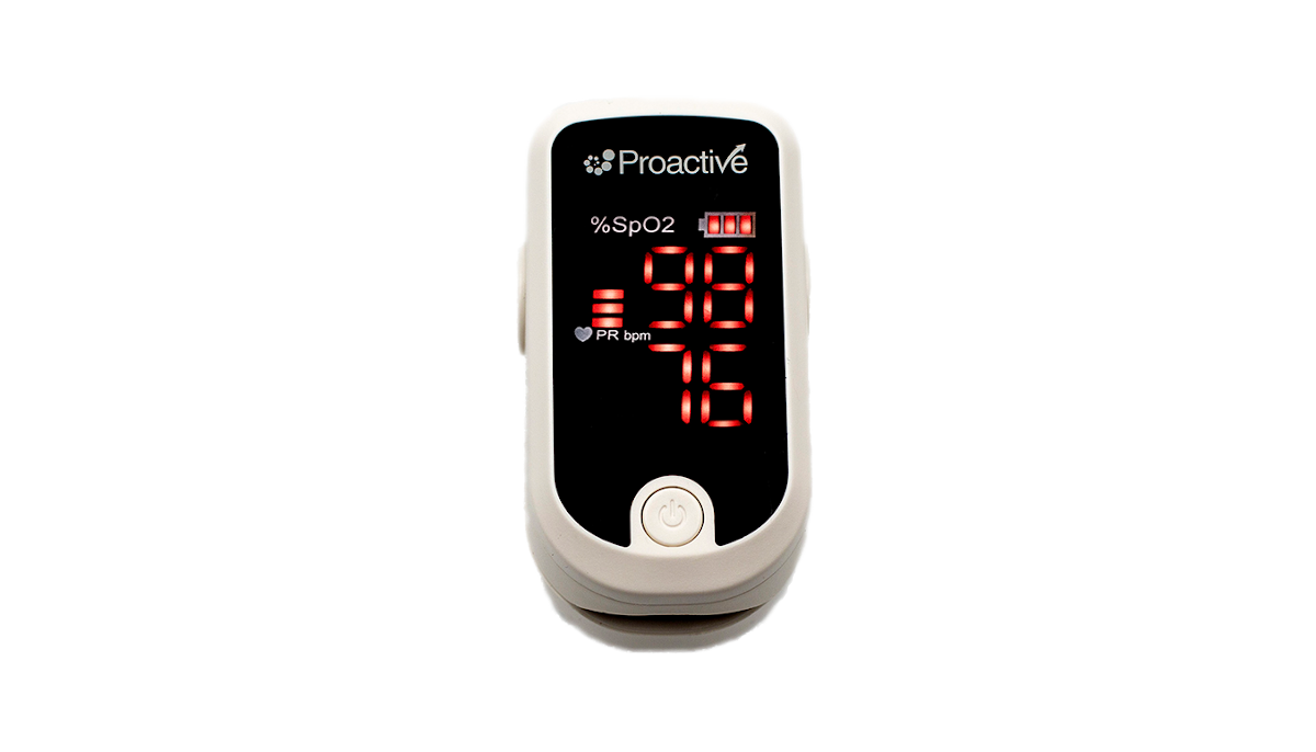 Proactive finger pulse oximeter