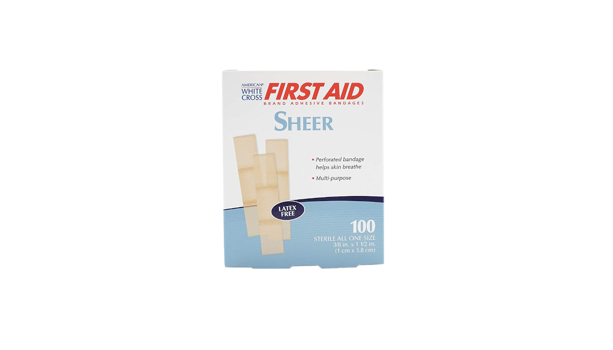 3 8in x 1 1 2in mini sheer adhesive bandages